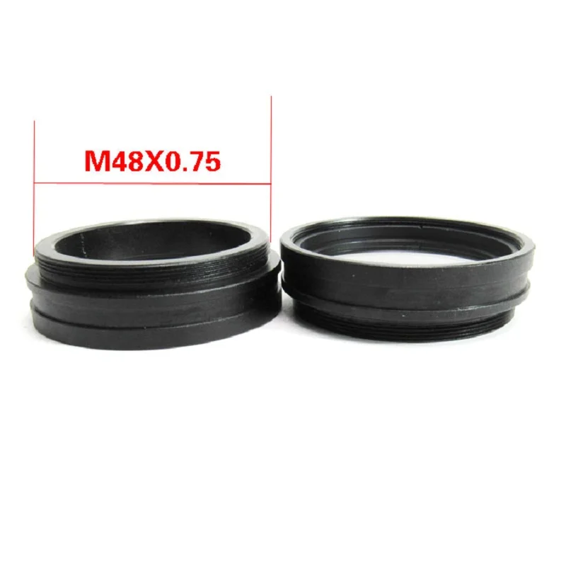 0.5X 1X 1.5X 2X Barlow Auxiliary Microscope Objective Lens Thread 48mm Mount Digital Stereo Microscope Lens for Changing View