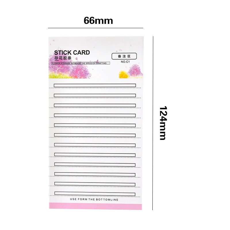 10pc card + 1pc Double sided tape eyelash stple stick card  Eyelash extension tool save eyelash