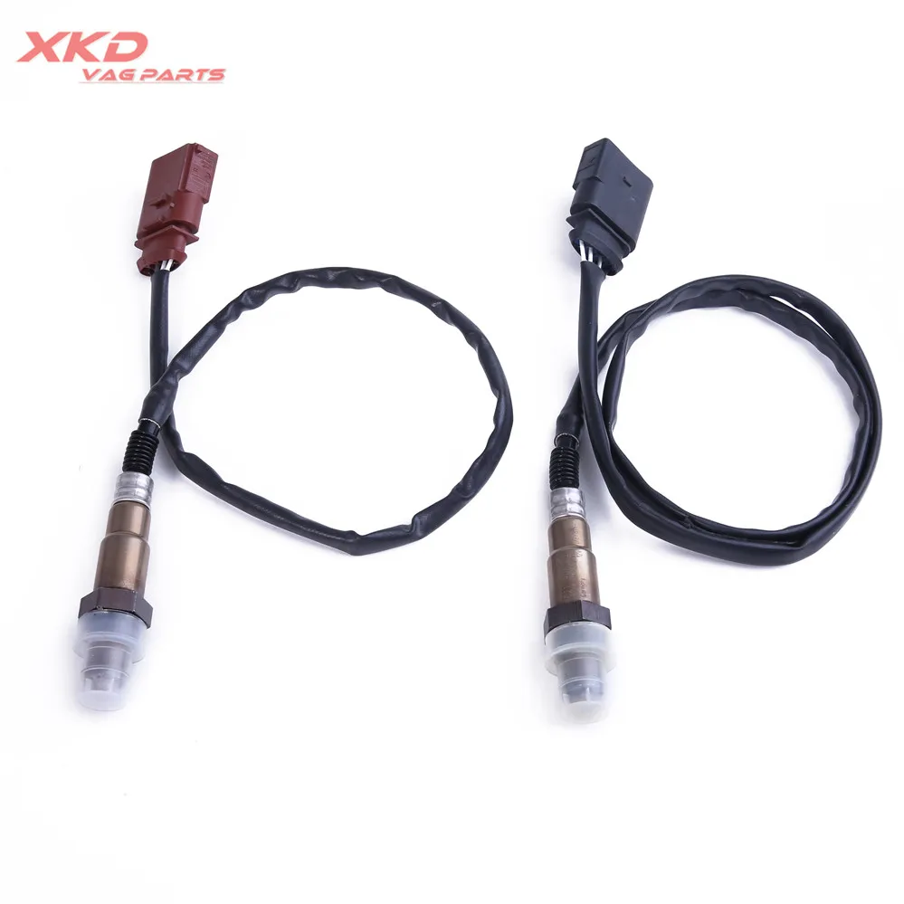 

2pcs Front & Rear Oxygen Sensor O2 Set For V-W Be-etle Golf Jet-ta Au-di TT 06A 906 262 Q 06A 906 262 F