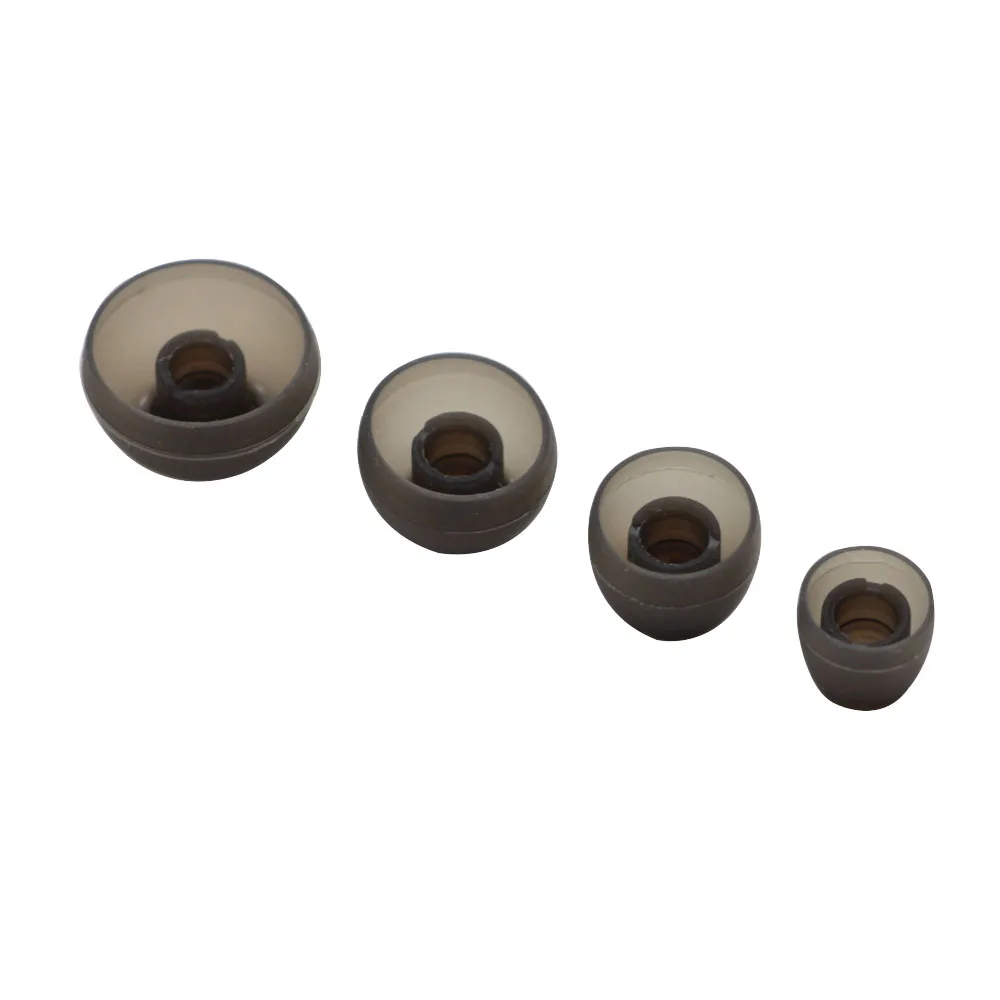 رؤوس للأذن من POYATU مكونة من 4 أزواج من L M S XS سماعات أذن مزودة بأطراف من السيليكون للأذن وأكمام للأذن مناسبة لأذن Sennheiser