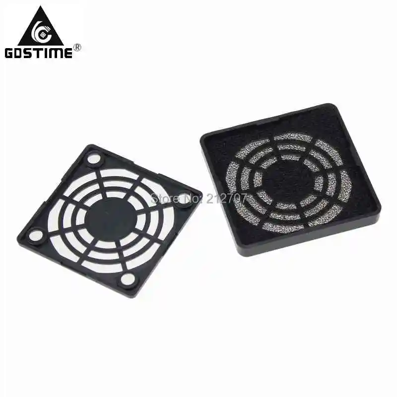 50PCS Gdstime 50mm Fan Dustproof Cover Computer Case Mesh PC Dust Filter Black 5cm