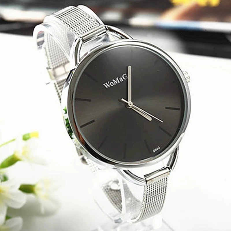 WoMaGe Brand Silver Watch Women Watches Fashion Women\'s Watches Bracelet Ladies Watch Clock bayan kol saati relogio reloj mujer