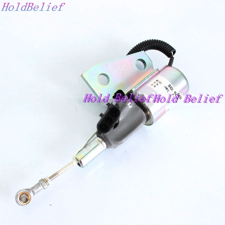 

New Fuel Shutoff Solenoid for Komatsu PC160LC-7KA PC180 PC300LC-7E0 WA120-3L