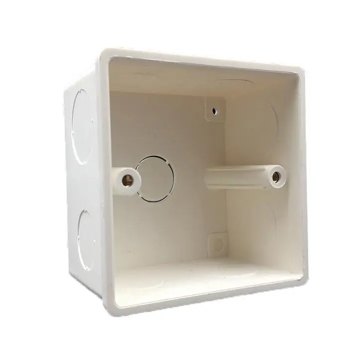 86*86mm scatola di montaggio a parete scatola interruttore cassetta universale bianca per interruttore a parete e custodia in plastica presa scatola posteriore 86mm