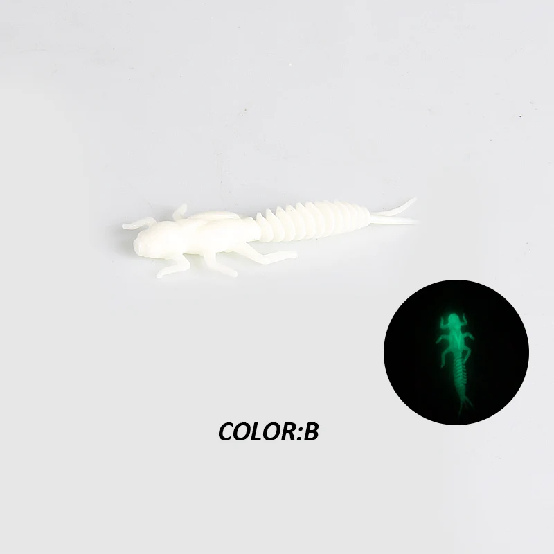 2019 neue Erreichen Weiche Köder Weiche Kunststoff Köder Larve 6 cm/5 cm Schwimmende Süßwasser Swimbaits Silikon Weichen Köder wurm Für Angeln