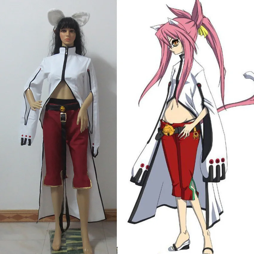 BlazBlue nieszczęście wyzwalacz Cosplay Kokonoe biały jednolity kostium