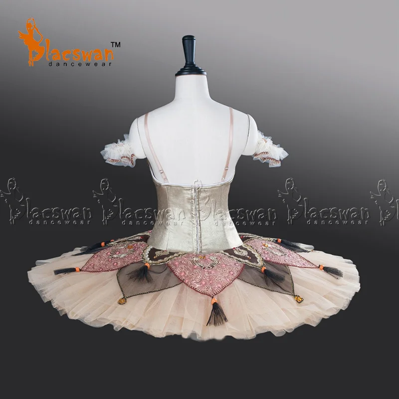 Robes de concours de Ballet YAGP dorées pour filles, tenues Tutu sur mesure, Costume casse-noisette pour filles, BT679