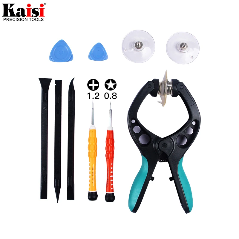 Kaisi 10 in 1 Mobile Phone Repair Tools Kit LCD Screen Opening Pliers Screwdrivers Pry Disassemble Tool for iPhone8 7 6s 6 5s 5