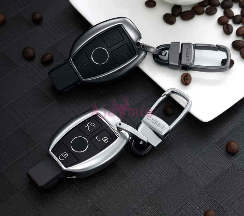 Accessories For Mercedes Benz CLA GLK GLA 200 AMG GLC 260 C180 C200 B200 S C E Class W213 Key Chains Case Ring Cover Car Styling