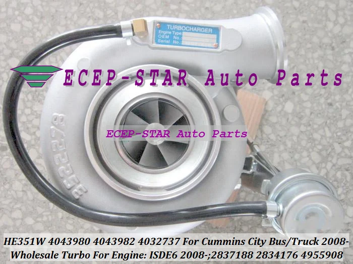 HE351W 4043980 4043982 4032737 4955908 2837188 2834176 Turbo Turbocharger For Cummin-s City Bus Motor Home Truck 2008- ISDE6