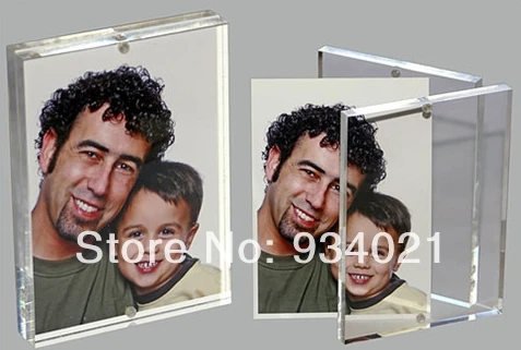 

Clear Magnetic Acrylic Photo Frame 8" X 10" Plexiglass Picture Frame plexiglass