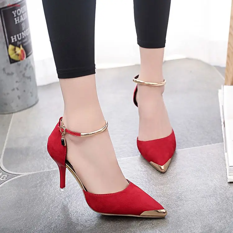 

New Wild simple ultra high heels female sense shallow mouth low toe shoes pointed female shoes stiletto fashion new female