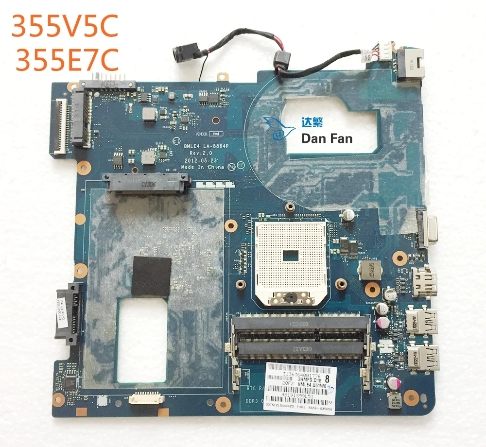 

For SAMSUNG NP 355V5C 355E7C Laptop Motherboard QMLE4 LA-8864P Mainboard 100%tested fully work