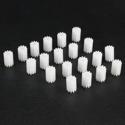 20Pcs/lot Plastic Gears White 10/18 Teeth Model 102A/182A Reduction Gear Plastic Worm Gears for RC Car Robot Motors Accessories