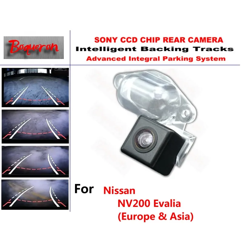 

for Nissan NV200 Evalia (Europe & Asia) CCD Car Backup Parking Camera Intelligent Tracks Dynamic Guidance Rear View Camera