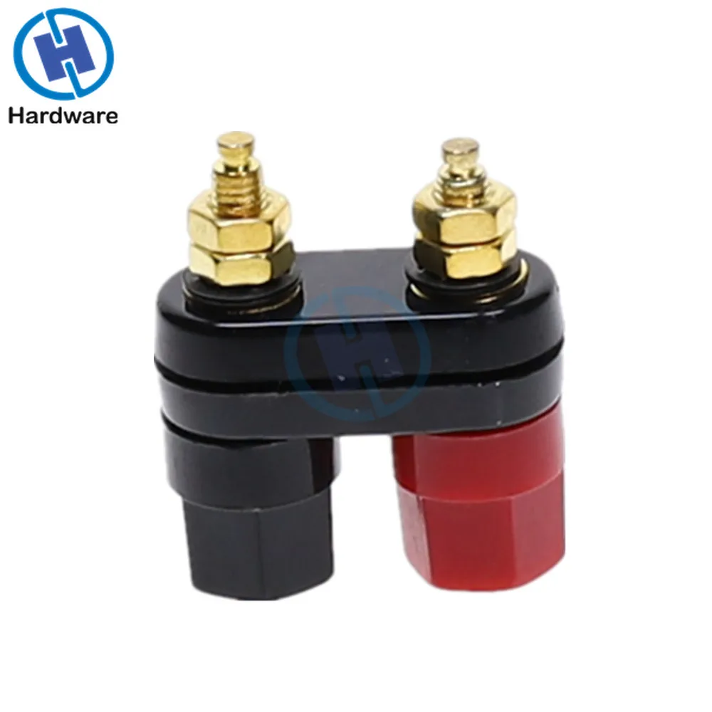 Connettori a banana Coppia Terminali Rosso Nero Connettore Amplificatore Terminal Binding Post Speaker Banana Plug Martinetti