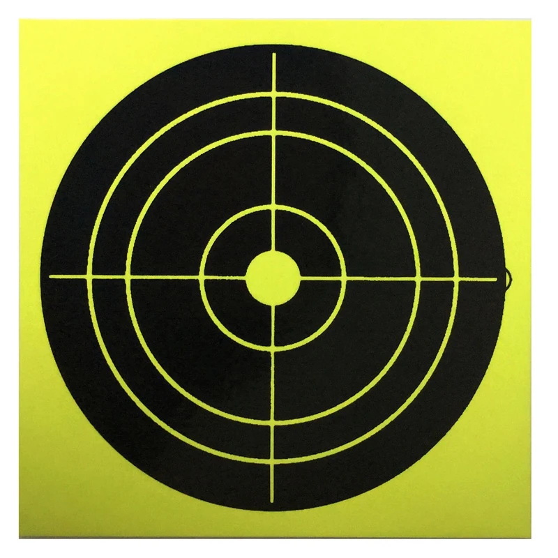 50 PCs New Trend Splatter Targets Card Paper Arrow Rifle Pistol Gun BB Airsoft Shooting Targets Fluorescent Yellow Impact