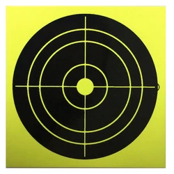 50 PCs New Trend  Splatter Targets Card Paper Arrow Rifle Pistol Gun BB Airsoft Shooting Targets Fluorescent Yellow Impact