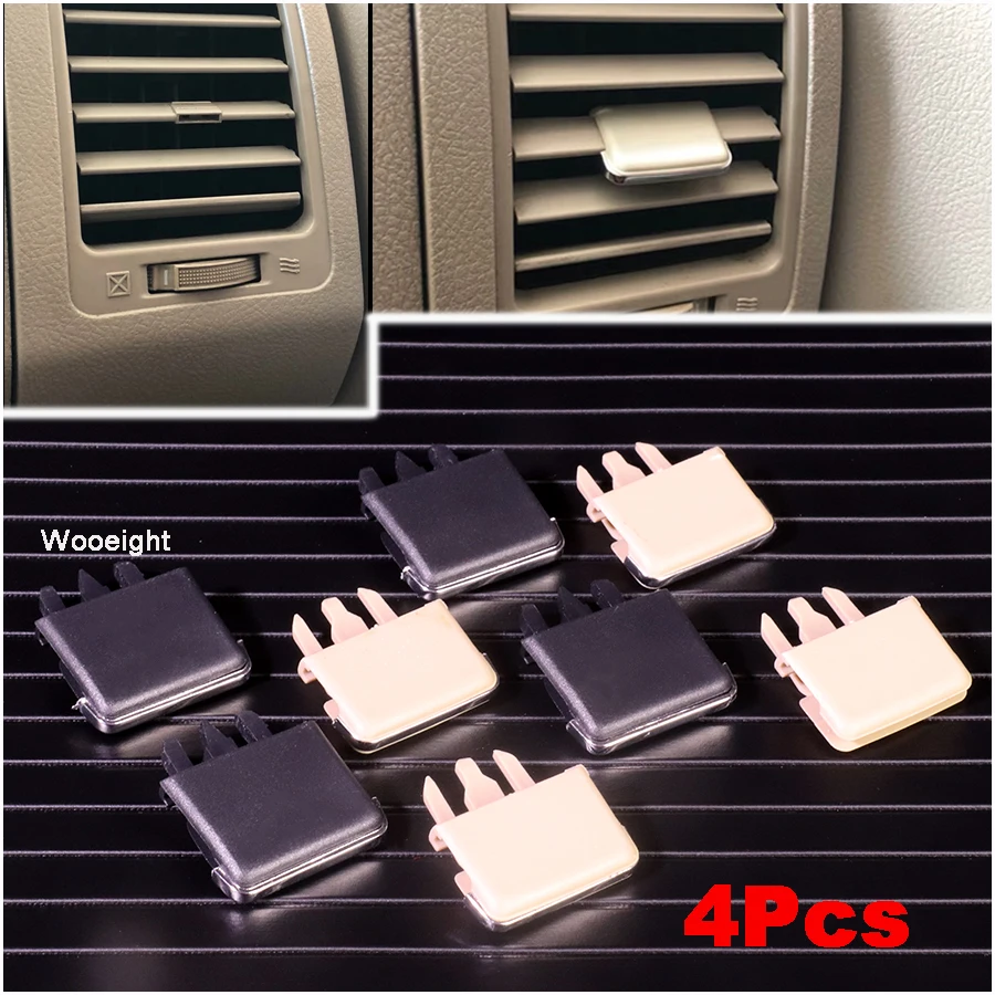 

4Pcs For Toyota Corolla 2004 - 2008 2009 2010 Car Center Dash A/C Vent Louvre Blade Slice Air Conditioning Leaf Adjust Clip