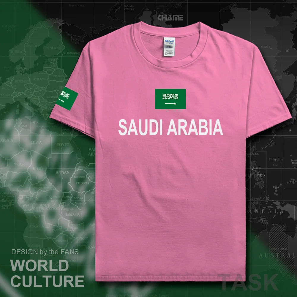 Saudi Arabia t shirts man 2017 t-shirts 100% cotton nation team tshirt cotton meeting fans streetwear fitness Saudi Arabian SA