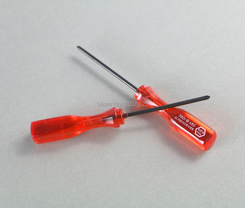 50pcs/lot red repair open tool 2.5mm + cross screwdriver for nds