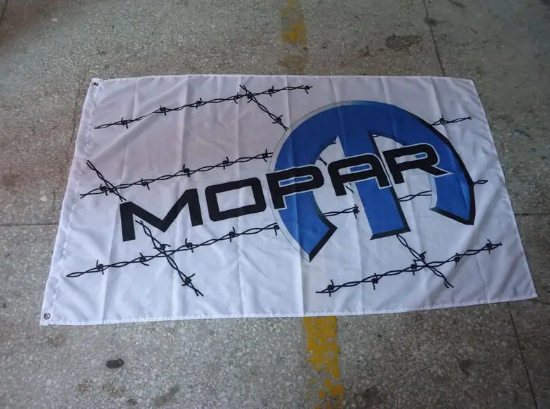 

Для mopar Белый Автомобильный флаг, mopar banner, размер 90x150 см,