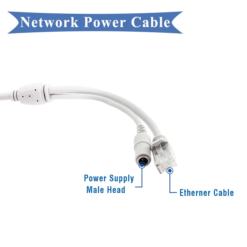 Câble Ethernet LAN RJ45, 5/10/15/20m, cordon de raccordement pour caméra IP