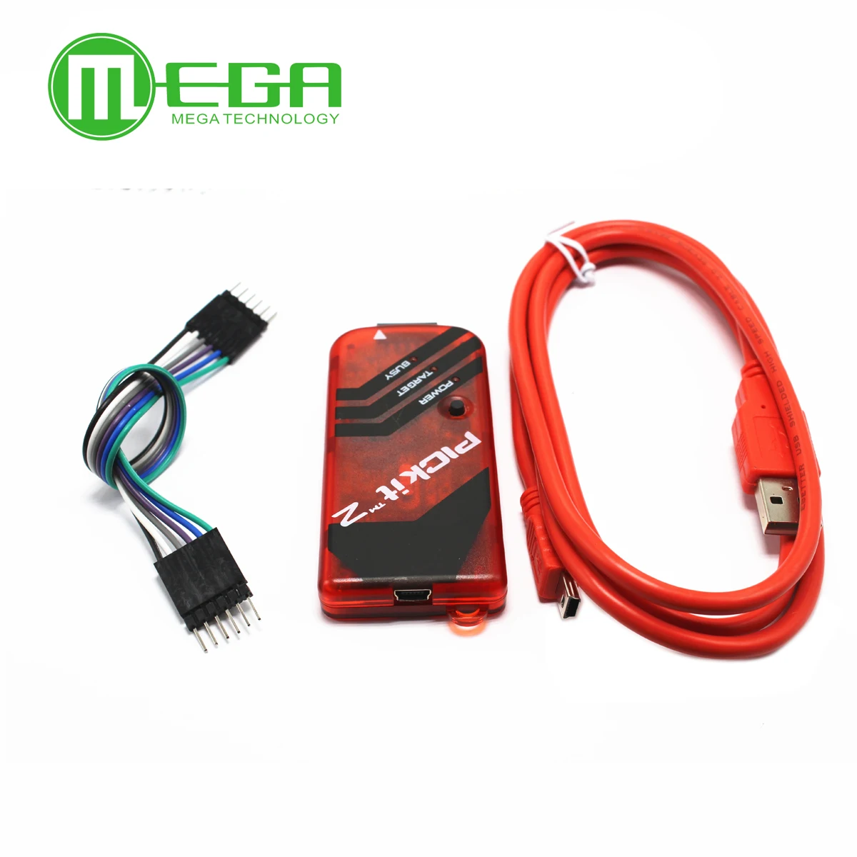 PICKIT2 PIC Kit2 Simulator PICKit 2 Programmer Emluator Red Color w/USB cable Dupond Wire