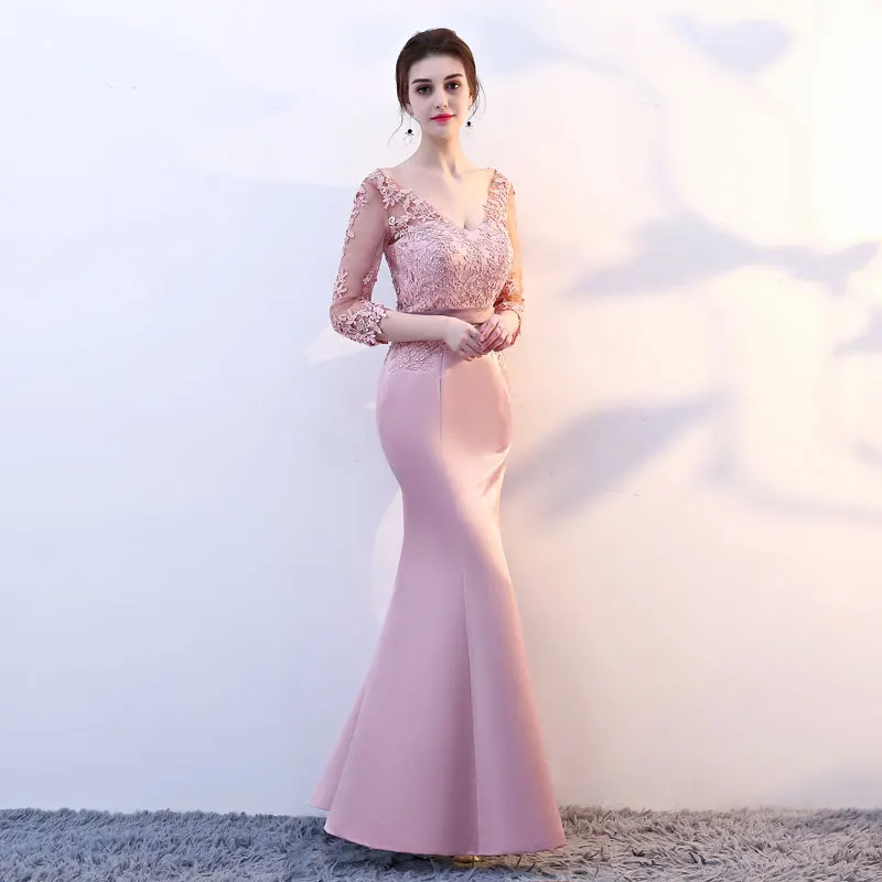 FADISTEE New arrival elegant party mermaid prom dresses evening dress Vestido de Festa gown lace sexy satin long formal