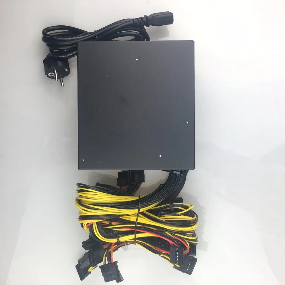 free ship 1800 psu ATX Computer Power Supply For Mining Machine Support 8 Pieces Graphics Card  Output Rated 2000W Max Bitcoin