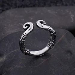 Magic Spell Ring Retro Titanium Steel Couples Ring Tight hoop ring jewelry Valentine's Day gifts