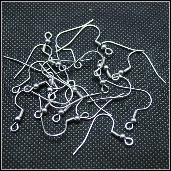 200PCS Stainless Steel Earring Hooks SS Clasp 2 Types Of Designs 304 Stainless Steel Accessories