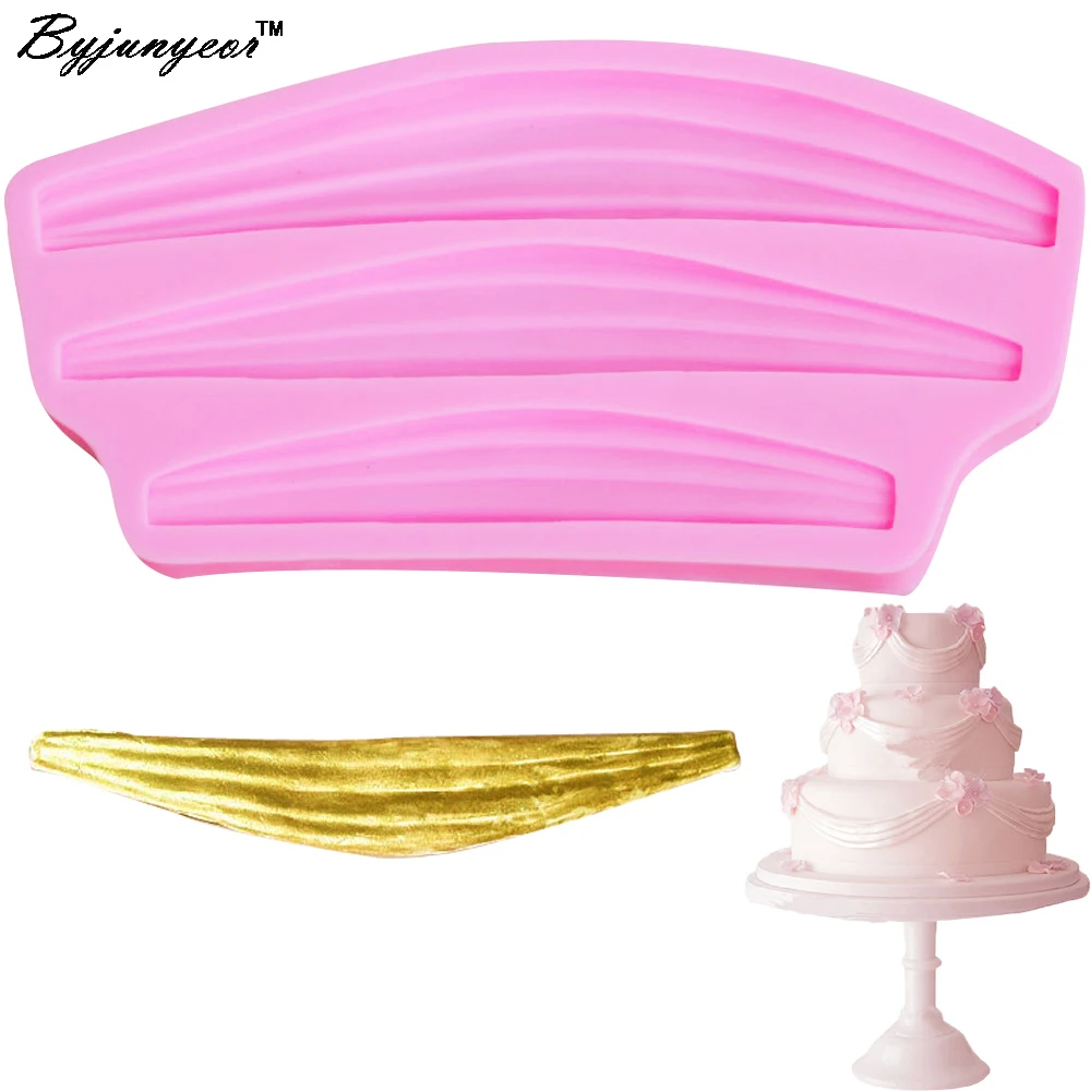 

Byjunyeor M418 Classic Swag UV Resin Silicone Mold Fondant Chocolate Candy Lollipop Crystal Epoxy Soft Clay Bake Tool