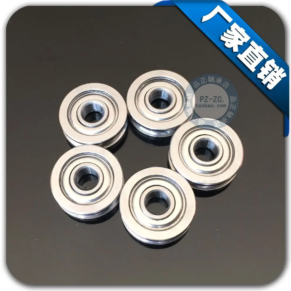 50pcs/100pcs U604ZZ 4mm U groove pulley roller bearing 4*13*4mm  604UU 3D printer dedicated feeding roller bearings 4x13x4