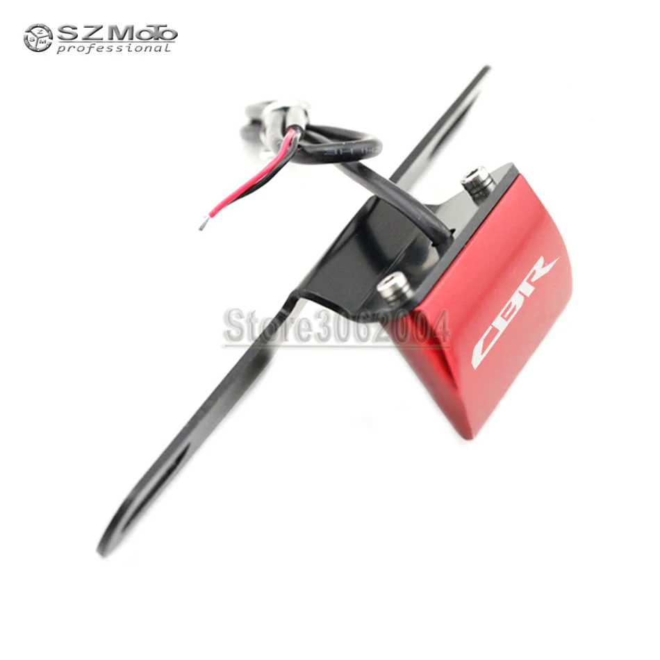 For HONDA CBR600RR CBR1000RR CBR954 CBR1100XX CBR 600RR 1000R Motorcycle Rear Tail Lamp Number License Plate LED Light With Logo