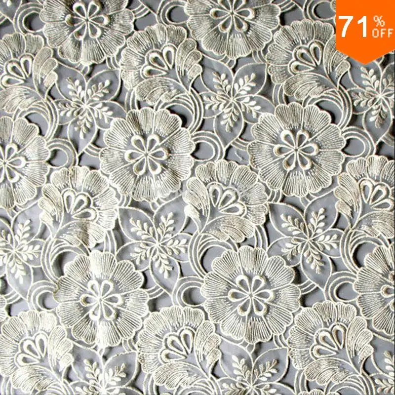 Organza Hollow out the fabric lace fabrics african lace fabric switzerland curtains cloth Swiss patchwork yam voile embroidery