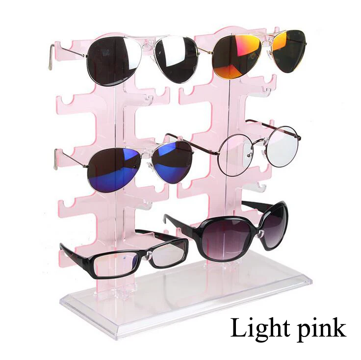 Hot selling Colors Plastic 10 Pairs Of Glasses Frame Sunglasses Display Stand Glasses Display Stand Glasses Display