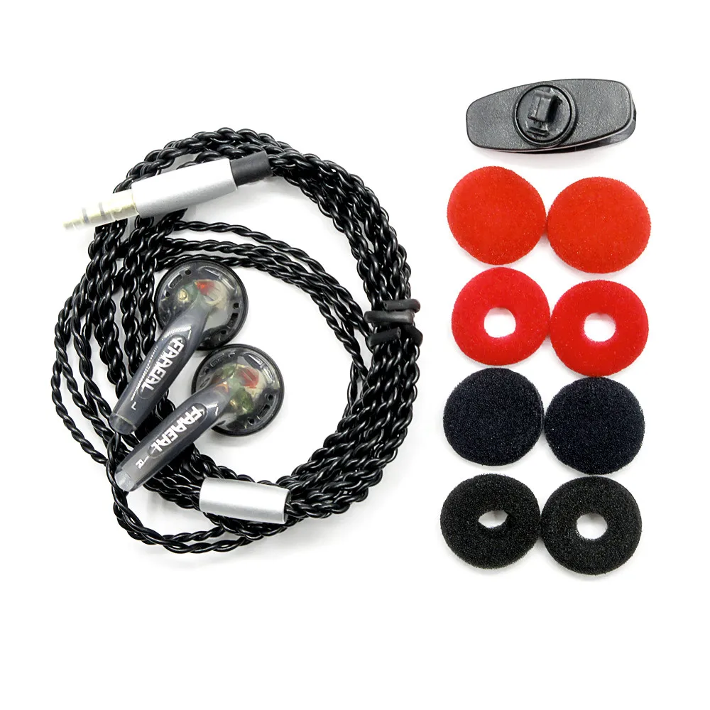 FAAEAL 64ohm 3.5mm In Ear HiFi Earbuds In Ear Earphone Alloy Tune Earbuds DIY Earphone DJ Sweet Earburd