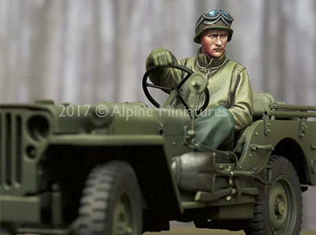 1:35 Resin kit  US Jeep Driver