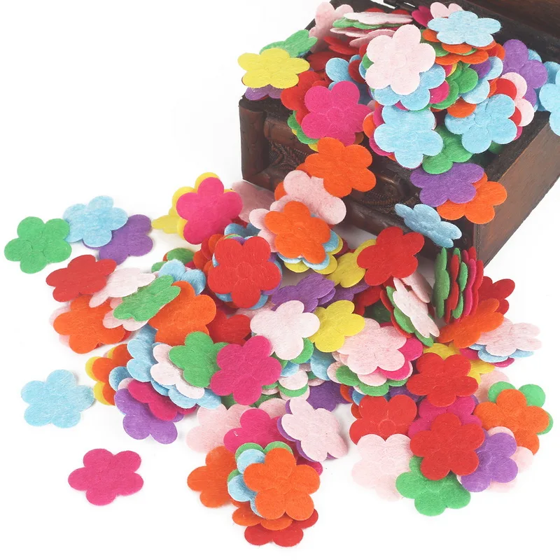 Creative Non-tessuto di Patch Per Bambini Fatti A Mano Di Puzzle Materiali Petalo Corona Modello Bambini Toppe e Stemmi Mestiere di Cucito FAI DA TE