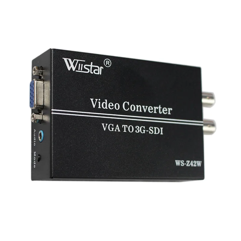 VGA TO Sdi Converter BNC HD 3G Vga to Sdi 1080P+ Audio Scaler Converter SMPTE 425M 424M 292M DH