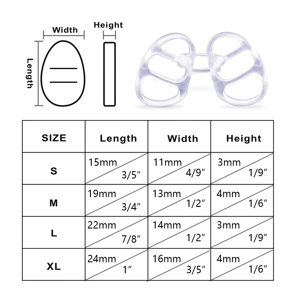 Silicone Anti Snoring Nasal Dilators Reduce Snore Nasal Congestion Relief for Better Breathing & Sleeping