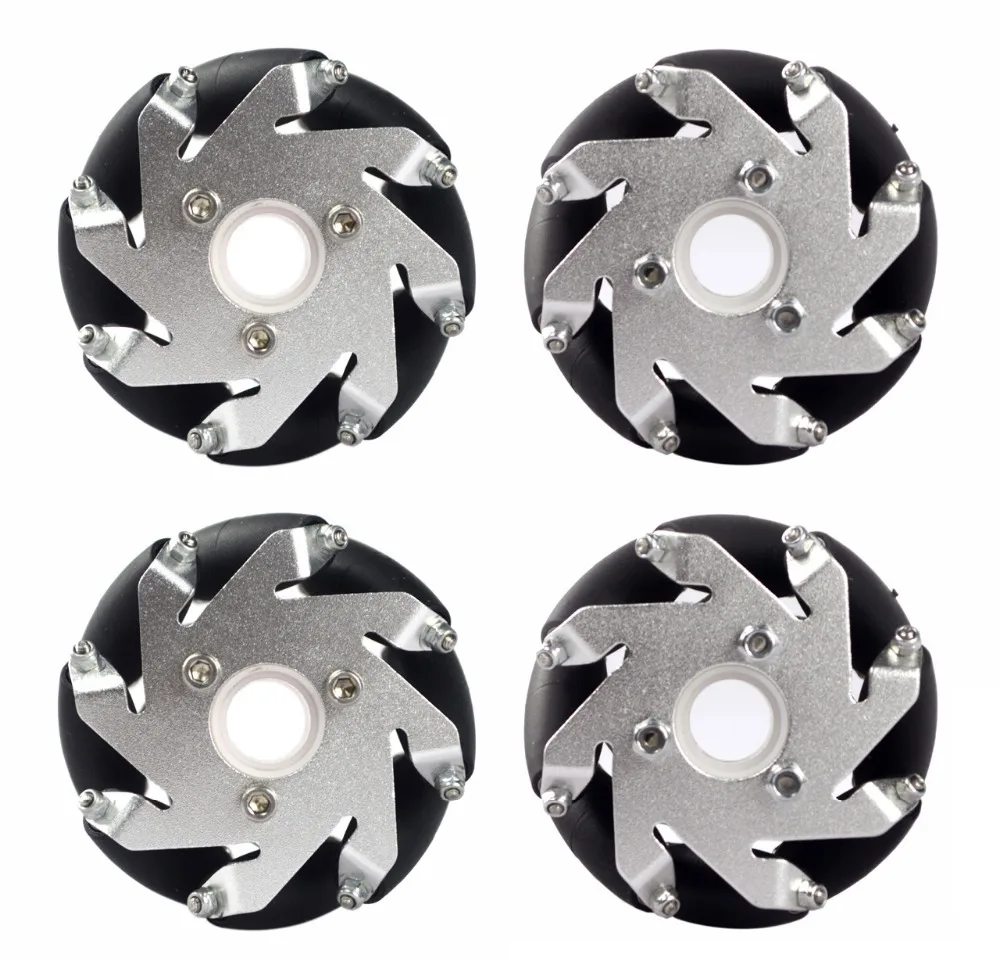 

4pcs 60mm Mecanum Wheel Omni Wheel Omnidirectional Typre For Arduino 60 Mm Aluminum Wheels DIY Smart Robot Car Chassis RC 4144