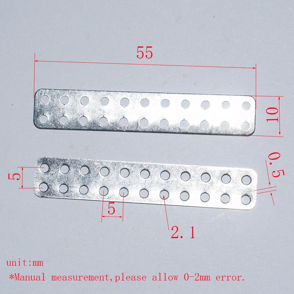 30 sztuk 55x10mm żelaza kawałek panel dron rc samochód samolot robot dziecięce zabawki dla chłopców diy akcesoria dla dzieci montessori juguetes nero I5510