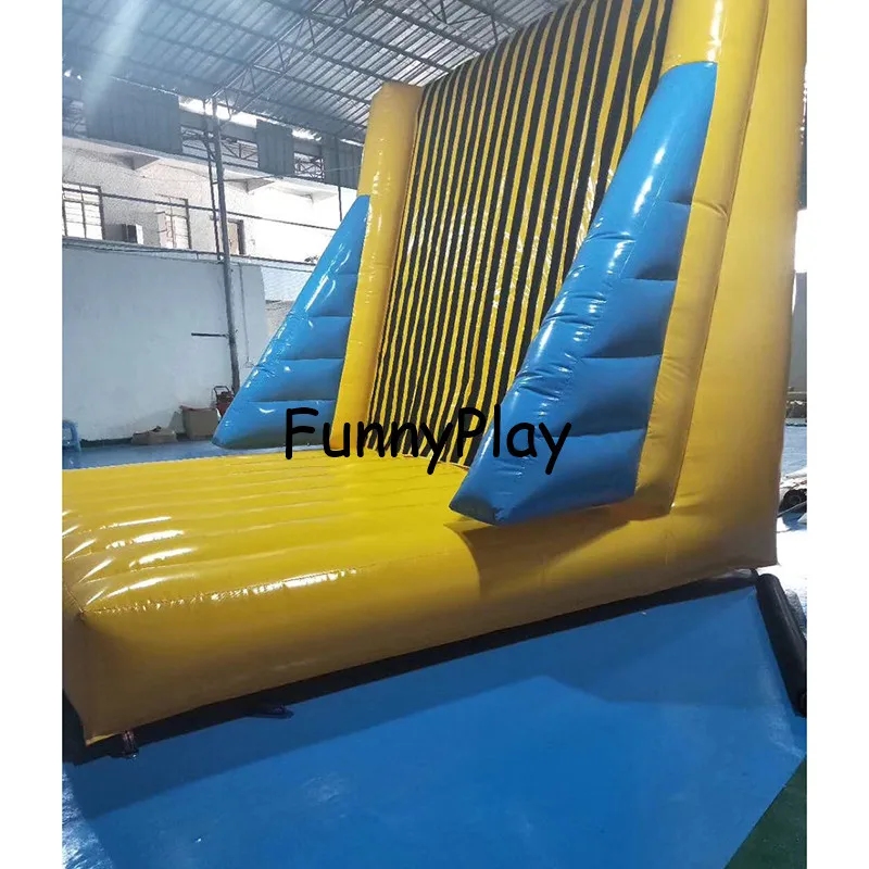 0.55mm pvc tarpaulin jumping castle climbing wall, inflatable sticky wall for outdoor sport games