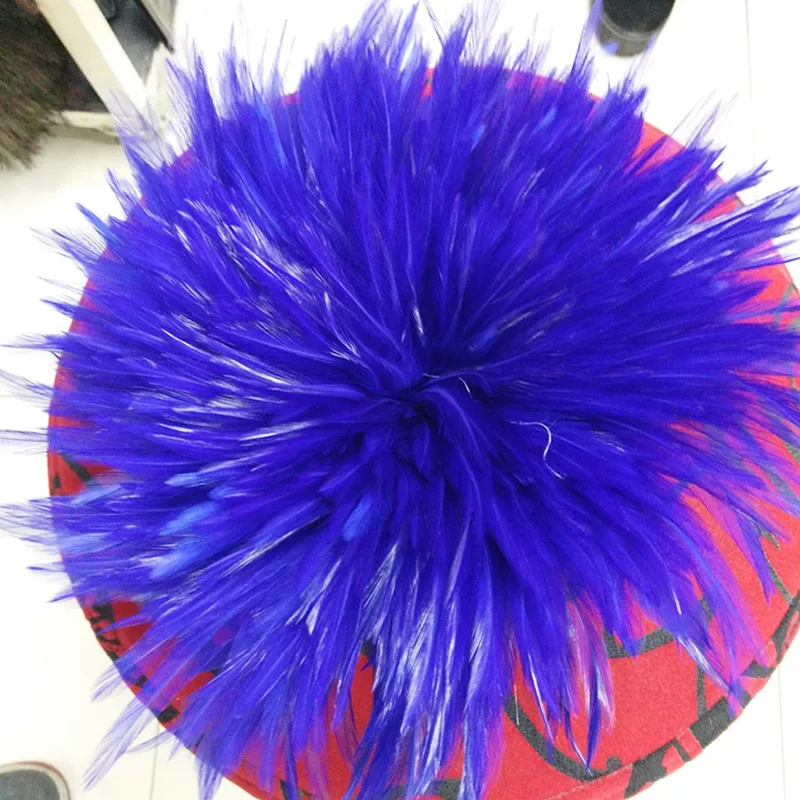 لون طبيعي وريشة مصبوغة، جميلة، 4-6 بوصة، 10-15 سم، بالجملة، مجموعة 50 قطعة