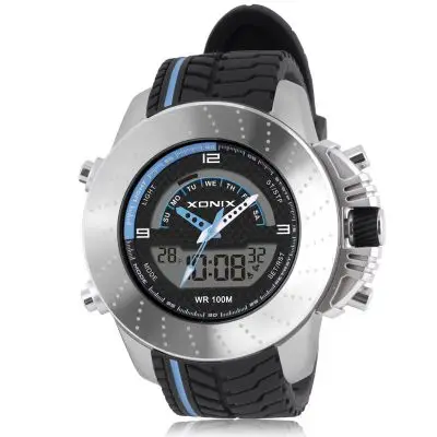 Hot!!! Top Heren Sporthorloges Waterdicht 100M Analoog-Digitaal Horloge Racen Hardlopen Duikhorloge Relojes Hombre Montre Homme