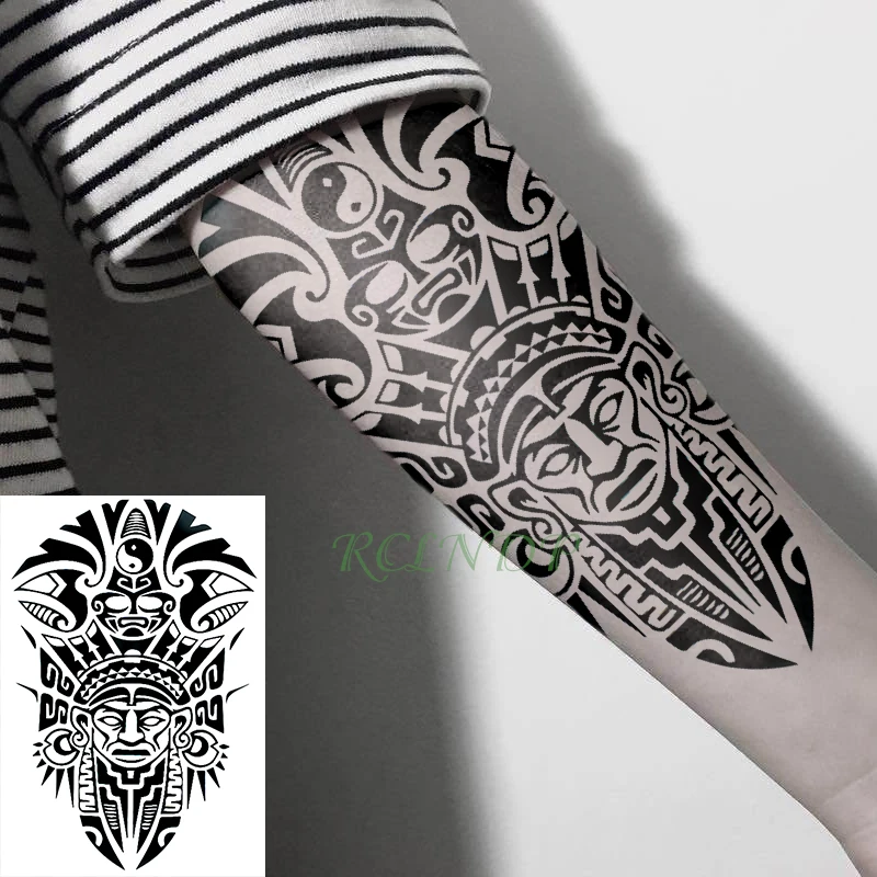 Waterproof Temporary Tattoo Sticker cool Tribal totem fake tatto flash tatoo tatouage Stickers hand arm leg for girl women men