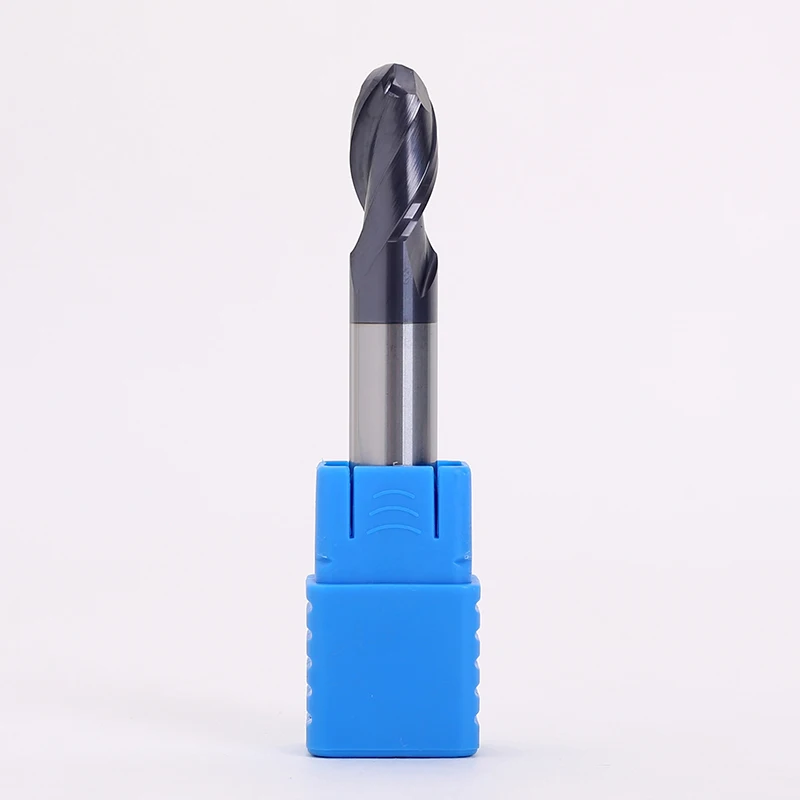 1 unidad de 2 flauta HRC58 1mm 2mm 3mm 4mm 5mm 6mm 100L 150L fresa de bolas de carburo de tungsteno broca en espiral cortador de punta de bola