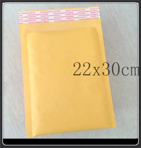 

Large Bubble Mailers Padded Envelopes Bags KRAFT BUBBLE MAILERS MAILING ENVELOPE BAG 22x30cm 30pcs/lot Factory sales